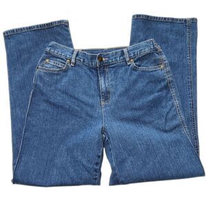 Vintage JM Collection Elastic Waist Blue Denim Jeans Sz 6P Short